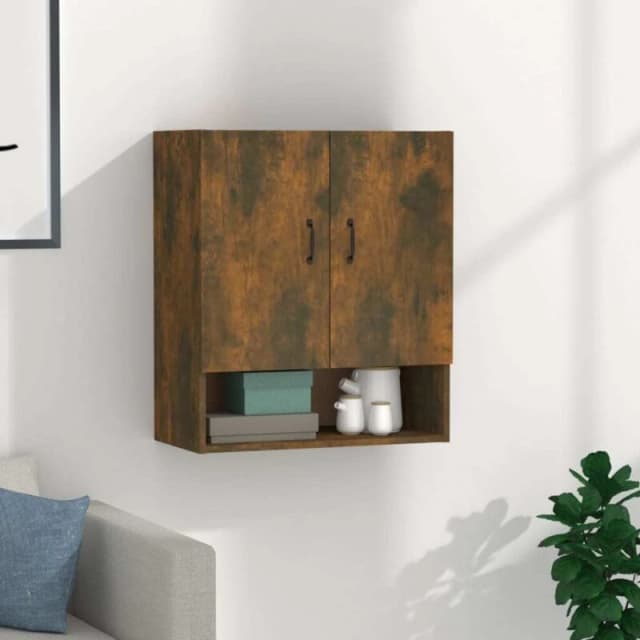 VIDAXL Vidaxl - Wall Cabinet Smoked Oak 60x31x70cm Engineered Wood 8720287086956
