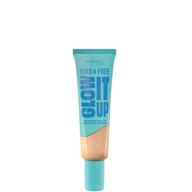 Rimmel London Kind & Free GLOW IT UP Moisturising Skin Tint 30ml (Various Shades) - 010 Rose Ivory