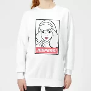 Scooby Doo Jeepers! Womens Sweatshirt - White - L