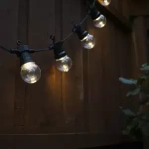 20 Black IP44 8.7m LED Warm White Festoon Lights
