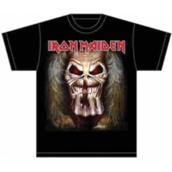 Iron Maiden Eddie Candle Finger Mens T Shirt: Small