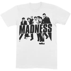 Madness - Vintage Photo Unisex Large T-Shirt - White