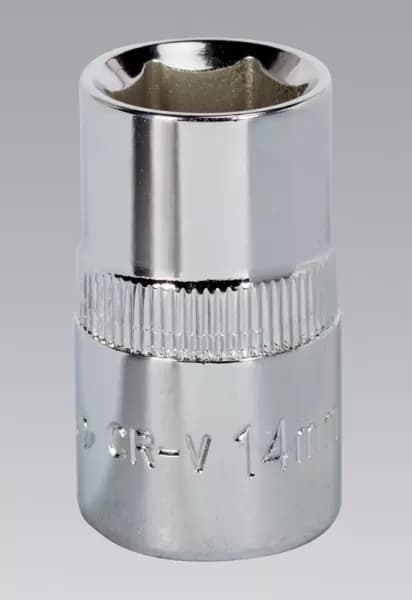 Genuine SEALEY SP1214 WallDrive® Socket 14mm 1/2Sq Drive Fully Polished