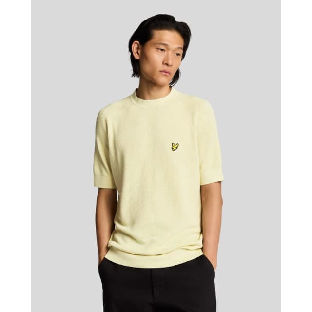 Lyle and Scott Knitted T-Shirt Beige male XS