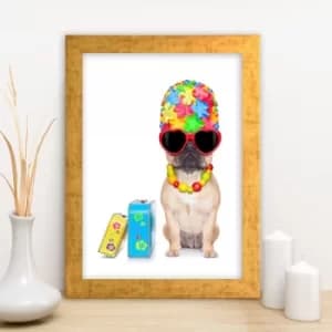 AC11717947961 Multicolor Decorative Framed MDF Painting