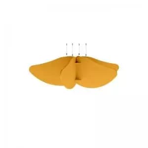 Piano Scales acoustic suspended ceiling raft in yellow 1200 x 1200mm -