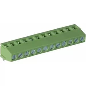 TruConnect 211789 5.08mm 12 Way 90deg Rising Clamp Terminal Block