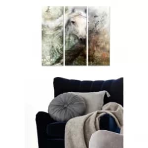 MDF76669993 Multicolor Decorative MDF Painting (3 Pieces)