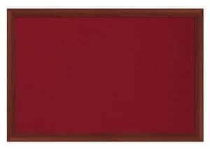 Bi-Office Earth-It Red felt 240x120cm Cherry Wood 32 mm