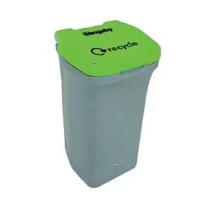 VFM Designer Wheelie Bin Recycling No Lock 90 Litre Green 415722