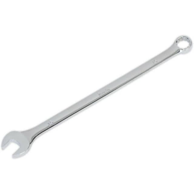 Loops 15mm x 279mm Extra Long Combination Spanner - Chrome Vanadium Steel Nut Wrench Metallics
