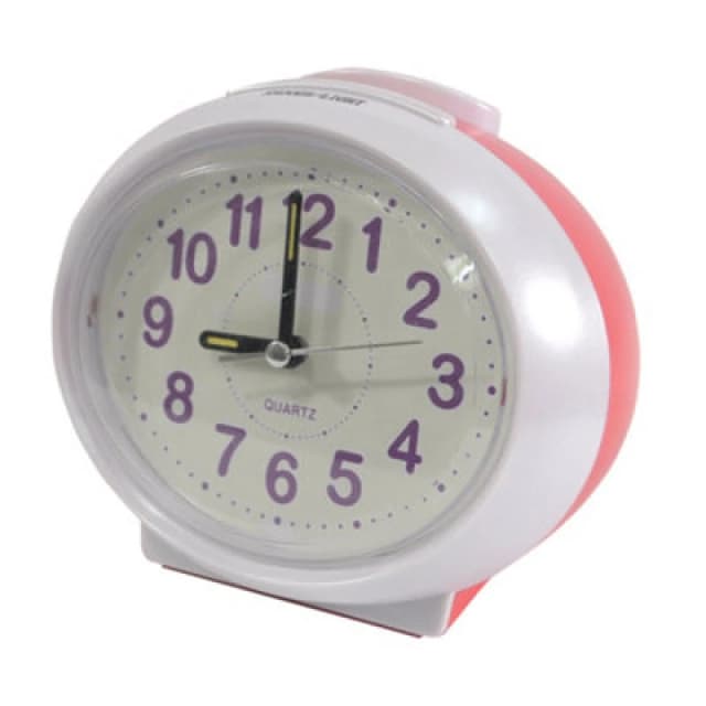 Loops Analogue Talking Alarm Clock - Day and Time - Snooze Funcion - Battery Operated Multi