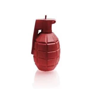 Red Small Grenade Candle