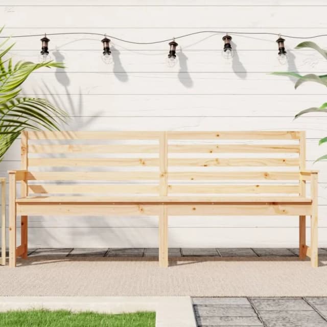 Vidaxl Garden Bench 203.5X48X91.5cm Solid Wood Pine Garden Benches