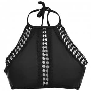 SoulCal Lace Halter Top Ladies - Black