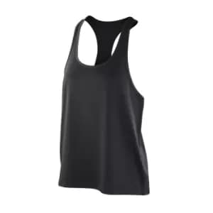 Spiro Womens/Ladies Impact Softex Tank Top (L) (Black)