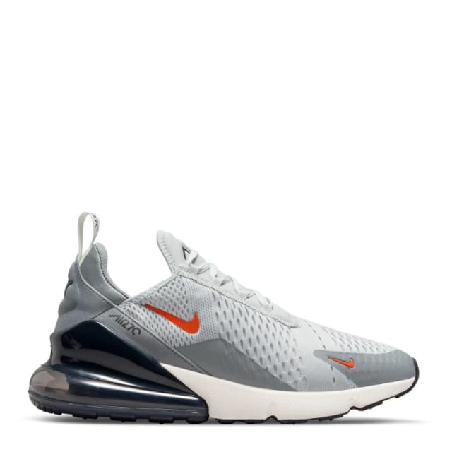 Nike Air Max 270 Trainers Mens Grey/Ora/Sail male 7 (41)