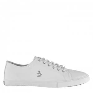 Original Penguin Brewton PU Trainers - White