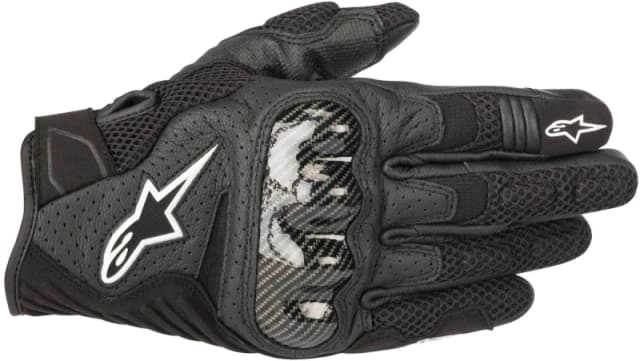 Alpinestars SMX 1 Air V2 Motorcycle Gloves, black, Size 3XL for Men