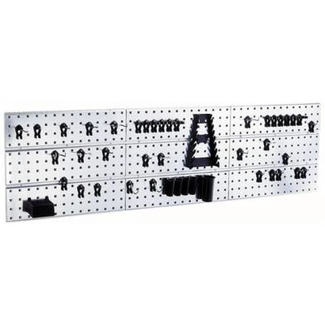 raaco raaco 109659 Tool hooks perforated panel x 3 + 44 clips (W x H x D) 1560 x 440 x 11mm 109659