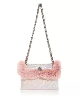 Kurt Geiger London Faux Fur Mini Kensington Shoulder Bag