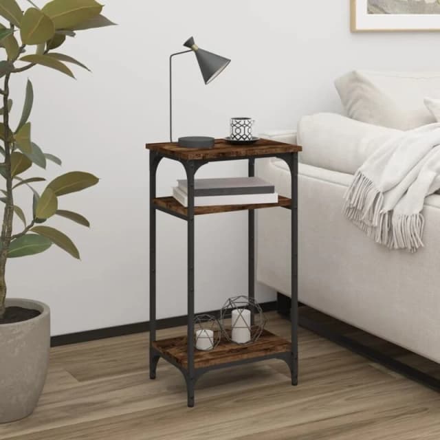 VIDAXL Side Table Smoked Oak 40x30x75cm Engineered Wood Vidaxl 8720845718299