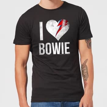 David Bowie I Love Bowie Mens T-Shirt - Black - 3XL - Black