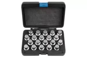 Laser Tools 6662 Locking Wheel Nut Key Set 20pc For VW/Porsche