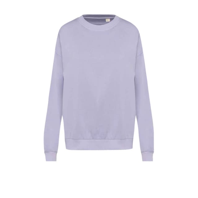 Native Spirit Mens Terrycloth Oversized Sweatshirt in Pale Lilac Size: Small Pale Lilac Male S