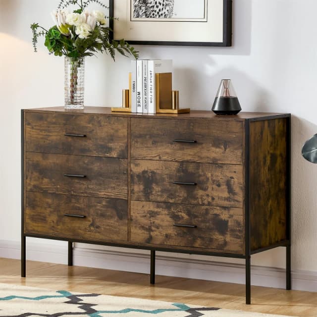 Lassic Vida Designs Brooklyn 6 Drawer Chest Dark Wood unisex 6 Drawer