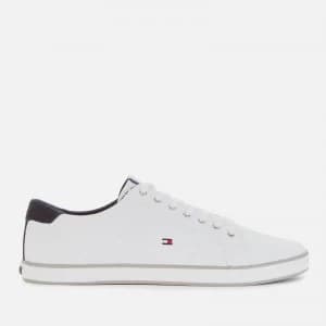 Tommy Hilfiger Mens Harlow Canvas Pumps - White - UK 10