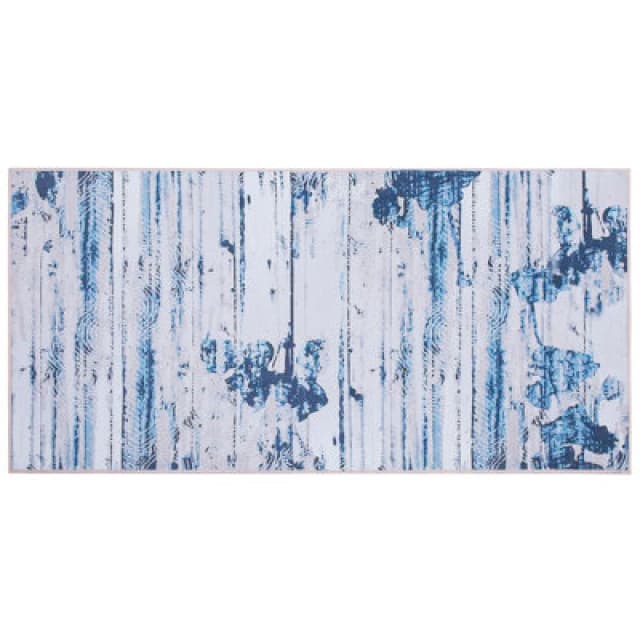 Beliani Modern Rug Burdur Blue 80 X 150 Cm
