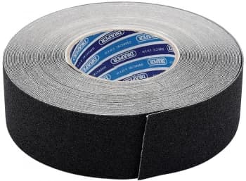 Draper 18M x 50mm Black Heavy Duty Safety Grip Tape Roll 66234