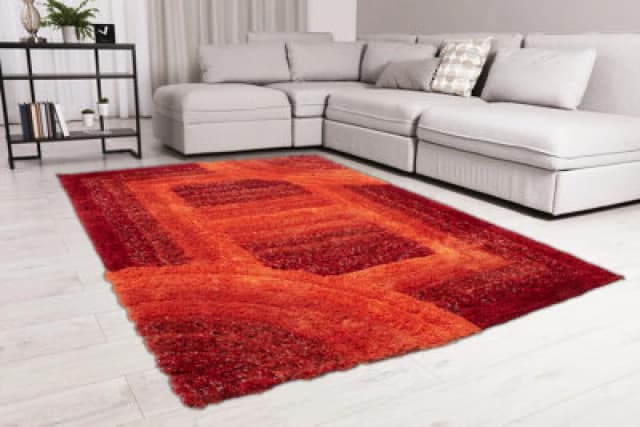 Ds Living Ultra Plush Trellis Red Rug