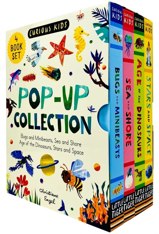 Curious Kids Collection: 4 Book Set Pop Up Hardcover Jonny Marx Books