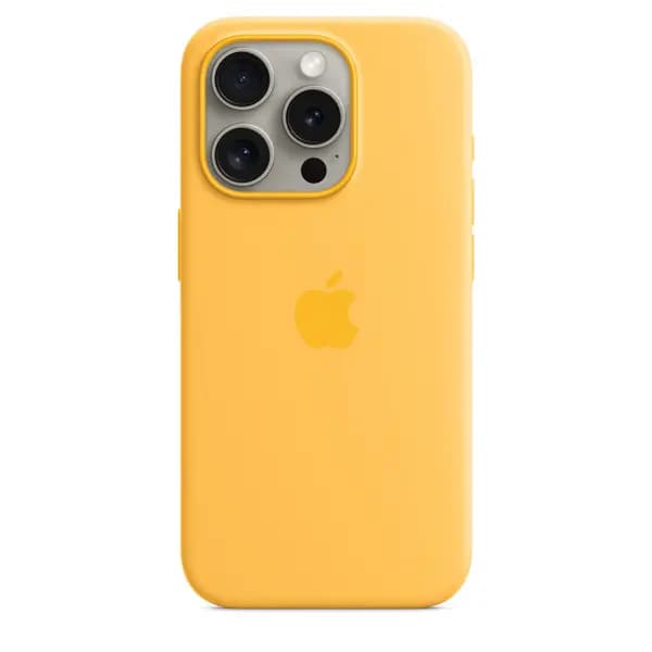 Apple iPhone 15 Pro Silicone Case with MagSafe - Sunshine MWNK3ZM/A