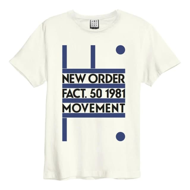 Amplified Amplified Men Movement New Order T-Shirt in White Size: X-Small White XS Male 5063238007017