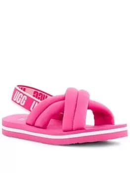 UGG Everlee Sandals - Caramel, Pink, Size 13 Younger