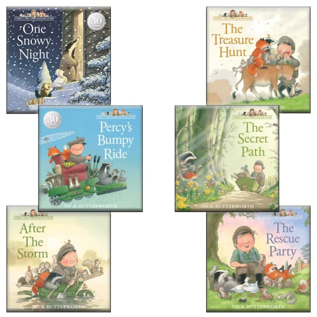 Percy the Park Keeper Series 6 Book Set by Nick Butterworth Classic Animal Adventure for Kids Lets Buy Books Books