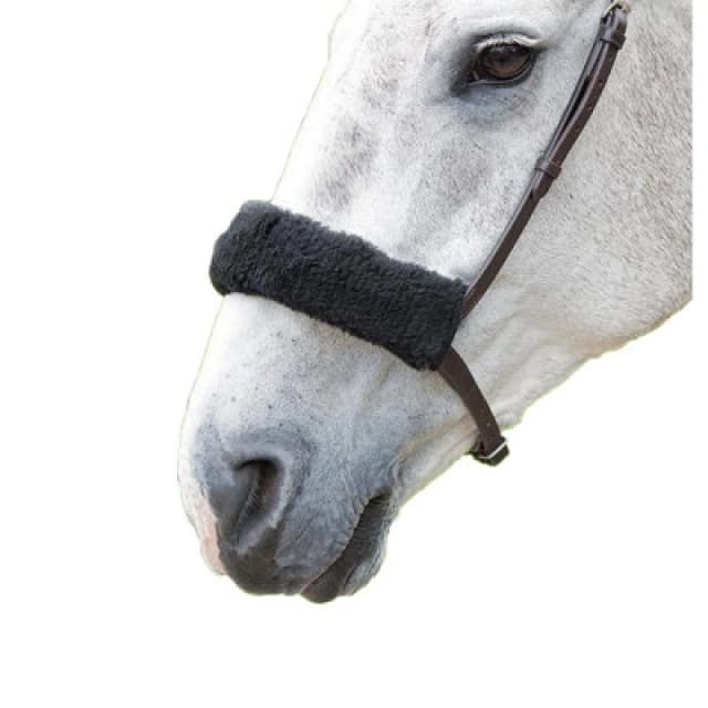 Shires Acrilan Horse Noseband Sleeve Black (One Size)