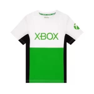 Xbox Childrens/Kids Colour Block T-Shirt (8-9 Years) (White)