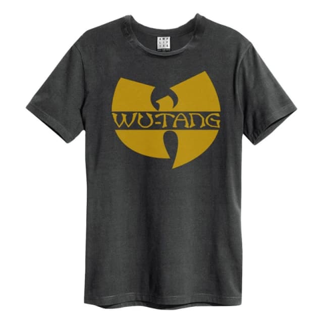 Amplified Amplified Men Wu-Tang Clan Logo T-Shirt in Charcoal Size: X-Small Charcoal XS Male 5063470014118