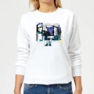 Marvel Knights Jessica Jones Comic Panels Womens Sweatshirt - White - L