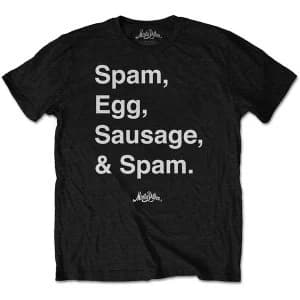 Monty Python - Spam Mens Large T-Shirt - Black
