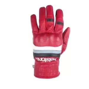 Helstons Mora Air Summer Leather Bordeaux White Grey Black Gloves T11