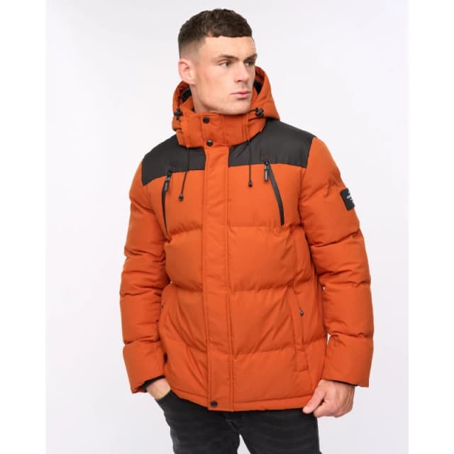 Crosshatch Crosshatch Men Menray Jacket in Burnt Orange Size: 2X-large Burnt Orange XXL Male 5059294708227