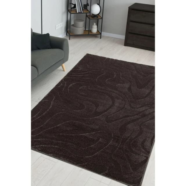 Homemaker Reef Ripple Rug Black Berber Rugs 160x230cm Black 40484103165