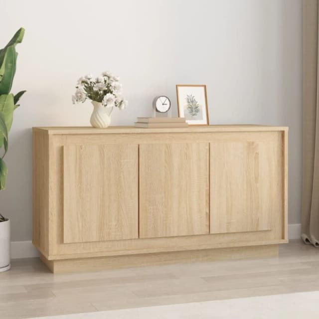 VIDAXL Sideboard Sonoma Oak 102x35x55cm Engineered Wood Vidaxl 8720845794859
