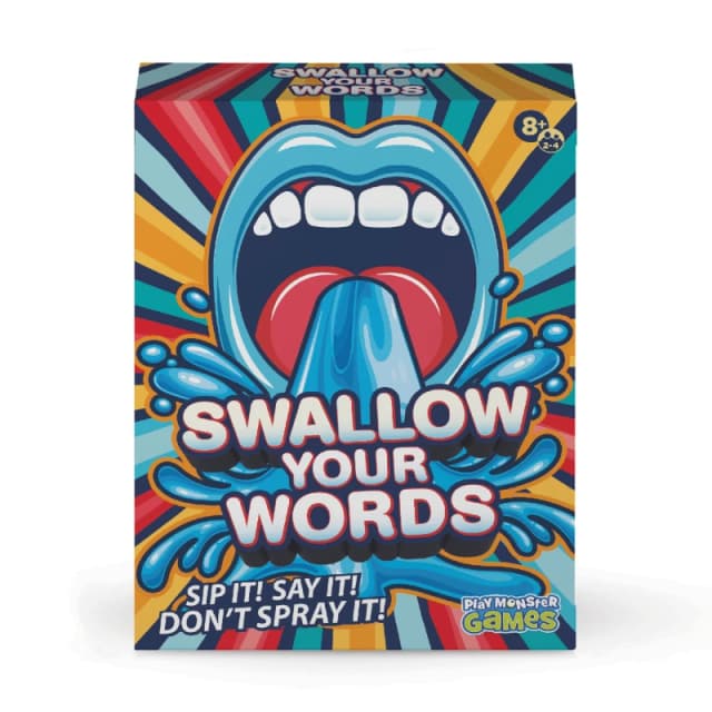 PlayMonster Swallow Your Words Can You Speak With Your Mouth Full Of Water? Fun Family Game Party Game For Ages 8+