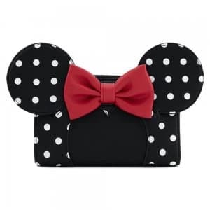Loungefly Disney Minnie Mouse Blk/Wht Polka Dot Wallet